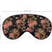 Soft & Comfortable Sleeping Eye Mask - Floral Chinese Peonies Adjustable Light Blocking Eye Shade for Restful Sleep - Buy Online on GoSupps.com