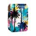 Lipstick Case Leather Lip Gloss Lipstick Organizer with Mirror Mini Lipstick Holder Bag Watercolor Tropical Palm Tree U286b0xvyp