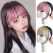 Bangs Hair Clip 3D French Bangs Wig with Natural and Seamless Forehead Invisible Pink Highlights Top Hair patch Air Bangs Bangs Clip in Hair(Color:1B/30HL) - Buy Online on GoSupps.com