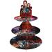 Birthday Party Supplies Decorations,3-Tier Cupcake Stand Dessert Holder Birthday Party Favors Decor Centerpiece Horror Movies