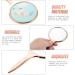 Beaupretty Blue Hand Held Makeup Mirror for Travel Outdoor Women - Metal Magnifying Cosmetic Mirror with Handle - Buy Online on GoSupps.com