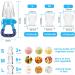 Wendergo Baby Fruit Feeder Pacifier Set - Silicone Food Feeder for Teething, Infants, and Toddlers - 3 Sizes Teething Toy in Appetite-Stimulating Colors - Buy Online on GoSupps.com
