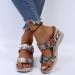 NLOMOCT Orthopedic Sandals for Women Arch Support Leopard Print Wedges Sandal 6.5 - Buy Online on GoSupps.com