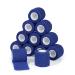Cohesive Bandage Wrap 2" x 5 Yards Self Adherent Vet Wrap 5CM x 4.5M Self Adhesive Bandage Tape for Wrist & Ankle Sprain Swelling Breathable Elastic Pet Bandage Grip Cover Blue (12 Roll) Blue 12 Pcs