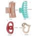 4 Pack Big Hair Claw Clips for Women - Nonslip Jelly Color Assorted Hair Clips | Strong Hold for Thin, Thick, Curly, Long, and Short Hair | Perfect Gifts for Women and Girls - Buy Online on GoSupps.com