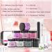 Cooserry Dip Powder Nail Kit Starter - 17pc Dipping System Set - 8 Colors - DIY Manicure for Beginners - Buy Online on GoSupps.com