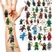 Ninja Temporary Tattoo(8 sheets) Carton Temporary Tattoo for Birthday Party Supplies Favors Kids Boys Girls School Rewards Gifts