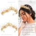IYOU Bridal Wedding Headband Crown Gold Leaf Hair Bands Tiara Pearl Crystal Bridesmaid Bride Hair Accessories for Women - Buy Online on GoSupps.com