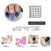 Blue Gradient Glitter Fake Nails | MISUD Medium Coffin Press-On Nails (24pcs) - StyleA-01 - Buy Online on GoSupps.com