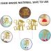TOPBATHY Birthday Cake Toppers 10pcs 2021 Graduation Cake Arrangement Food Socket Paper Cake Topper Golden 13x13.5cm - Buy Online on GoSupps.com