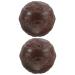 Fomiyes 1 pair of wood hand massage balls toy Hand exercise wooden balls Stress reduction gymnastics ball foot sports ceramic tiles relaxation ball eagle wood sticky sofa walnut wood ball