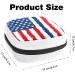 American Flag Color Sanitary Napkin Storage Bag - Period Tampon Makeup Pad Pouch - Buy Online on GoSupps.com
