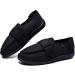 ZHENSI Men's Adjustable Slippers Wide Diabetic Swollen Feet Shoes - Breathable Non-Slip Memory Foam - Size 8, Black - Buy Online on GoSupps.com