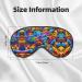 Colorful Bears Print Unisex Sleep Mask | Double-Sided Eye Mask for Sound Sleep & Skin Care - Shop Worldwide - Buy Online on GoSupps.com
