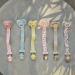 Elodie Details Pacifier Chain 2 Pack - Scandinavian Design for Baby Boys & Girls | Fabric & Wood Clip | Universal Silicone Ring | Autumn Rose & Candy Pink - Buy Online on GoSupps.com