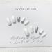 24Pcs Short Square White Press on Nails with Silver Sequin Design - Rhinestone Acrylic False Nails for Women and Girls | Glossy Full Cover Artificial Nails (Style 10) - Buy Online on GoSupps.com