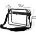 Youngever Clear Messenger Bag - Stadium Approved Cross-Body Strap Clear Plastic Bag - Buy Online on GoSupps.com