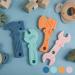 TYRY.HU BPA Free Silicone Teething Toys for Baby Training - 4pcs Baby Toothbrush Teether Chew Toy - Cooling Tools Shape Teether Relief Gift for Newborn - Buy Online on GoSupps.com