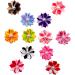 JpGdn 12pcs Dog Collar Bows Flowers with Fake Pearls Collar Charms Bow for Small and Medium Puppy Doggies Cats Pet Wedding Birthday Party Festival Slides Detachable Attachment Grooming Accessories Size: 5cm - Buy Online on GoSupps.com