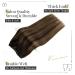 Vivien Treat Real Hair Extensions - 18-Inch Brown Ombre Tressen 100g #2/8/2 for Lush Volume - Buy Online on GoSupps.com