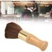 Barber Neck Duster Brush Fine Workmanship Face Neck Duster Sturdy Handle Skin Friendly Nylon Bristles for Salon - Buy Online on GoSupps.com