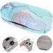 Solustrie Double-Layer Glasses Case & Contact Lens Container - Stylish Red & Blue Travel Holder for Sunglasses and Eyewear Storage - Buy Online on GoSupps.com