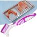 Verdant Touch Double-Head Denture Brush | Cleaning Brush for False Teeth | Portable & Double-Sided Design - 180 mm - Buy Online on GoSupps.com
