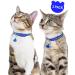 Taglory Reflective Cat Collar - Adjustable 2-Pack with Safety Clasp & Bell - Dark Blue 19-32cm - Perfect for Cats & Kittens - Buy Online on GoSupps.com