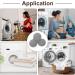 uxcell 4pcs Reusable Laundry Dryer Balls - Vinyl Drying Balls | Reduce Wrinkles Static & Drying Time | Energy-Saving Fabric Softener - Grey - Buy Online on GoSupps.com