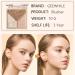 3-in-1 Blush Highlighter Contour Palette - Long-Lasting Sweat-Resistant Makeup Powder for Women - Natural Look, Matte Finish - Color 3, 1g - Buy Online on GoSupps.com