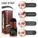 Waterproof Eyebrow Stamp Stencil Kit with 10 Reusable Stencils and 2 Pencil Brushes - Hairline Shadow Powder Stick Included (Black) - Buy Online on GoSupps.com