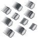 YINKE Clipper Guards Premium for Wahl Clippers Trimmers with Metal Clip - 10 Cutting Lengths from 1/8”to 1”(3-25mm) Fits All Full Size Wahl Clippers (pack of 10) (grey 10)