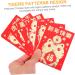 TEHAUX 60 Pcs Year of The Tiger Little Red Packets Lunar Year Supplies Chinese New Year Packet Party Red Packet Lucky Money Envelopes Purses Gift Cash Packet Lyrics Paper Hundred Yuan Assorted Color 2 11.5X8CM - Buy Online on GoSupps.com