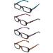 V.W.E. Women s Rhinestone Reading Glasses - 4 Stylish Pairs with Leopard & Tortoise Design 1.25x Magnification - Buy Online on GoSupps.com