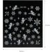 Naler 12 Sheets Nail Art Sticker Christmas Snowflakes Angel Cupid Graphic Stickers Decals for Nail Toe Art Design Decoration Costume - Buy Online on GoSupps.com