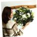 LIFKICH Wreath Planta Artificial Faux Greenery Artificial Eucalyptus Garland Holiday Window Hanging Eucalyptus Leaves Garland Faux Plants Fall Garland or Artificial Grass Daisy White White 30X30CM - Buy Online on GoSupps.com