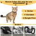 Mouyou Airtag Cat Collar with Bell | Adjustable Soft Nylon Neck Band 22-34cm | Black Net Pattern with Safety Clasp and Silicone Holder - Buy Online on GoSupps.com