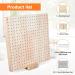9.25 Rubber Wooden Crochet Blocking Board with 20 Steel Pins - Ideal for Knitting, Crochet, and Granny Squares Projects - Buy Online on GoSupps.com