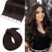 UK-Fashion-Shop Extensions Human Hair Tape In 2g/40pcs - 80g Tape In Human Hair Remy Human Hair Extension Tape 35cm - #1 Black