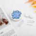 Lotus Crystal Cute Contact Lens Case - Portable Round Storage Box Kit with Mirror for Daily Outdoor Travel - Buy Online on GoSupps.com