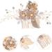 Beatifufu Hair Comb Birthday Headpiece Rhinestone Tiara Headband Aesthetic Hair Accessories Floral Hair Headpiece Princess Headband Bride Hair Accessory Flower Clip Bridesmaid Pearl Wedding - Buy Online on GoSupps.com