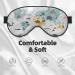 Cartoon Animals World Map Sleep Eye Mask - Soft Blindfold for Travel & Night Sleeping - Buy Online on GoSupps.com