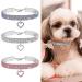 3PCS Rhinestone Cat & Dog Collars with Bling Diamonds and Love Pendants - Adjustable & Safe Pet Collars for Small Pets - Buy Online on GoSupps.com