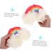 POPETPOP Rainbow Bath Ball & Foam Sponge Set - 2 Pcs Pearlescent Shower Scrubber & Loofah - Ideal for Baby Cleaning Supplies & Spa Experience - Buy Online on GoSupps.com