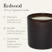 LAFCO New York Redwood Signature Candle - 15.5 oz 90-Hour Burn Time Reusable Hand Blown Glass Made in the USA - International Shipping Available - Buy Online on GoSupps.com