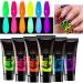  Kaxenig Colored Gel Nail Kit | Glow-in-the-Dark Gel for Women - 6 Long-Lasting Shades Glitter Extensions Manicure for Women and Girls - Buy Online on GoSupps.com