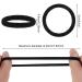 60 Black Seamless Hair Ties & Bobby Pins Set with Box - No Metal Ponytail Holders for Thick, Heavy, and Curly Hair - Buy Online on GoSupps.com
