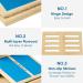 Goplus Slant Board - 4-Level Adjustable Wooden Incline Stretch Board | 350lbs Capacity | Anti-Skid Surface | Blue - Buy Online on GoSupps.com