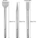 6-Piece SDS Max Chisel Set  CertBuy Concrete Drill Bit Set Rotary Hammer Bits Chisel Set Including Point Chisel  Flat Chisel and Scaling Chisel - Buy Online on GoSupps.com