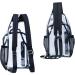 Mildbeer Clear Stadium Sling Backpack | Small Transparent Bag for Concerts & Festivals | Stadium Approved Purse for Men & Women - Black - Buy Online on GoSupps.com